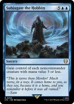 Magic: The Gathering - Commander: The Lord of the Rings: Tales of Middle-earth - Subjugate the Hobbits - Rare - Normal