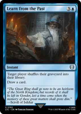 Magic: The Gathering - Commander: The Lord of the Rings: Tales of Middle-earth - Learn from the Past - Uncommon - Normal