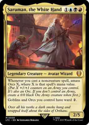 Magic: The Gathering - Commander: The Lord of the Rings: Tales of Middle-earth - Saruman, the White Hand - Mythic - Foil