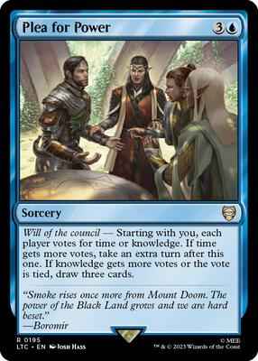 Magic: The Gathering - Commander: The Lord of the Rings: Tales of Middle-earth - Plea for Power - Rare - Normal