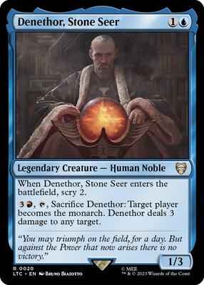 Magic: The Gathering - Commander: The Lord of the Rings: Tales of Middle-earth - Denethor, Stone Seer - Rare - Normal