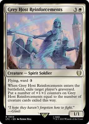 Magic: The Gathering - Commander: The Lord of the Rings: Tales of Middle-earth - Grey Host Reinforcements - Rare - Normal