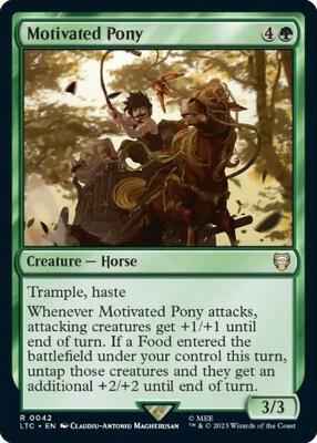 Magic: The Gathering - Commander: The Lord of the Rings: Tales of Middle-earth - Motivated Pony - Rare - Normal