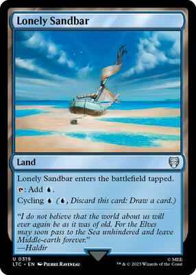 Magic: The Gathering - Commander: The Lord of the Rings: Tales of Middle-earth - Lonely Sandbar - Uncommon - Normal