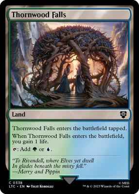 Magic: The Gathering - Commander: The Lord of the Rings: Tales of Middle-earth - Thornwood Falls - Common - Normal