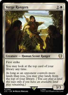 Magic: The Gathering - Commander: The Lord of the Rings: Tales of Middle-earth - Verge Rangers - Rare - Normal