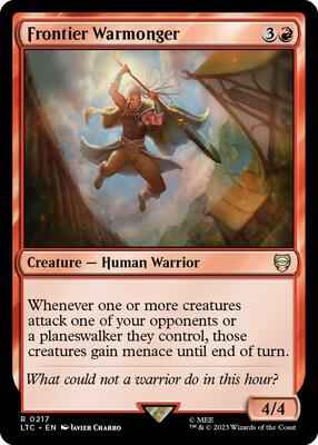 Magic: The Gathering - Commander: The Lord of the Rings: Tales of Middle-earth - Frontier Warmonger - Rare - Normal