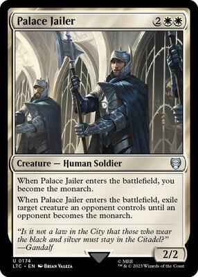 Magic: The Gathering - Commander: The Lord of the Rings: Tales of Middle-earth - Palace Jailer - Uncommon - Normal