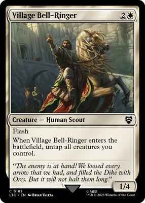Magic: The Gathering - Commander: The Lord of the Rings: Tales of Middle-earth - Village Bell-Ringer - Common - Normal