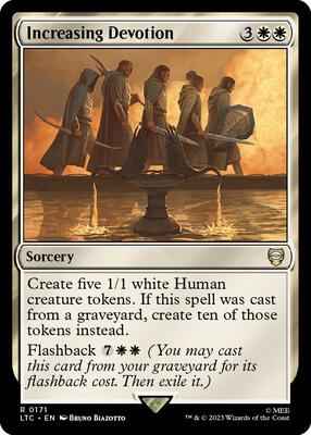 Magic: The Gathering - Commander: The Lord of the Rings: Tales of Middle-earth - Increasing Devotion - Rare - Normal