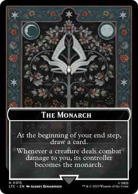 Magic: The Gathering - Commander: The Lord of the Rings: Tales of Middle-earth - The Monarch // Treasure Double-Sided Token - Token - Normal