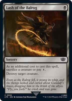 Magic: The Gathering - Universes Beyond: The Lord of the Rings: Tales of Middle-earth - Lash of the Balrog - Common - Normal