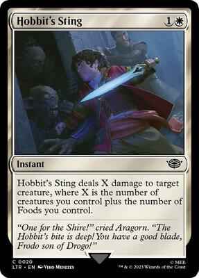 Magic: The Gathering - Universes Beyond: The Lord of the Rings: Tales of Middle-earth - Hobbit's Sting - Common - Normal