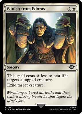 Magic: The Gathering - Universes Beyond: The Lord of the Rings: Tales of Middle-earth - Banish from Edoras - Common - Normal