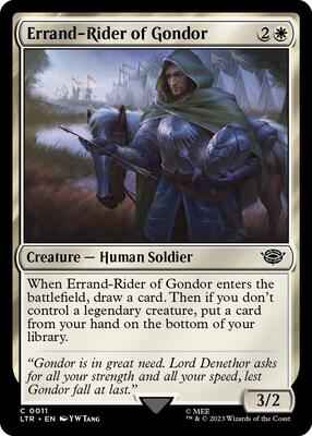 Magic: The Gathering - Universes Beyond: The Lord of the Rings: Tales of Middle-earth - Errand-Rider of Gondor - Common - Normal