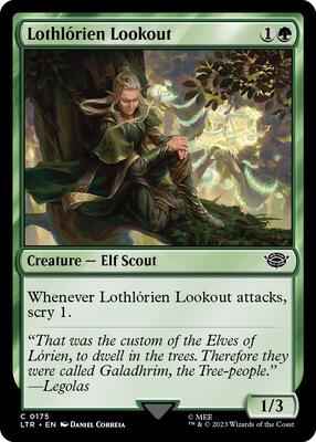 Magic: The Gathering - Universes Beyond: The Lord of the Rings: Tales of Middle-earth - Lothlorien Lookout - Common - Normal