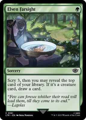 Magic: The Gathering - Universes Beyond: The Lord of the Rings: Tales of Middle-earth - Elven Farsight - Common - Normal