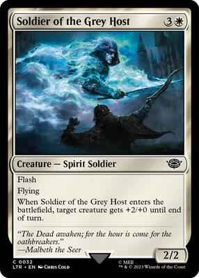 Magic: The Gathering - Universes Beyond: The Lord of the Rings: Tales of Middle-earth - Soldier of the Grey Host - Common - Normal