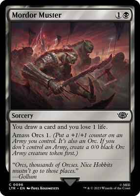 Magic: The Gathering - Universes Beyond: The Lord of the Rings: Tales of Middle-earth - Mordor Muster - Common - Normal