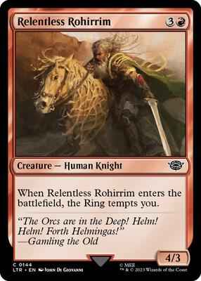 Magic: The Gathering - Universes Beyond: The Lord of the Rings: Tales of Middle-earth - Relentless Rohirrim - Common - Normal
