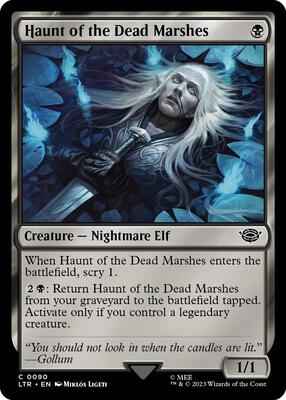 Magic: The Gathering - Universes Beyond: The Lord of the Rings: Tales of Middle-earth - Haunt of the Dead Marshes - Common - Normal