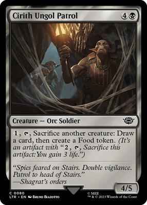 Magic: The Gathering - Universes Beyond: The Lord of the Rings: Tales of Middle-earth - Cirith Ungol Patrol - Common - Normal