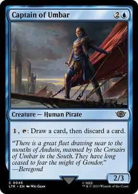 Magic: The Gathering - Universes Beyond: The Lord of the Rings: Tales of Middle-earth - Captain of Umbar - Common - Normal