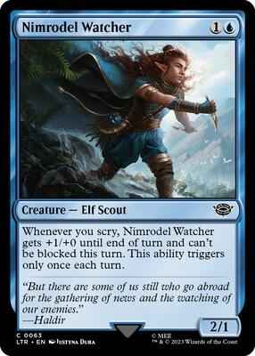 Magic: The Gathering - Universes Beyond: The Lord of the Rings: Tales of Middle-earth - Nimrodel Watcher - Common - Normal