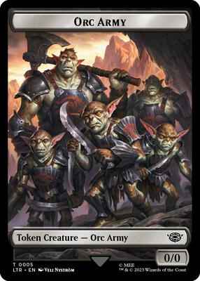Magic: The Gathering - Universes Beyond: The Lord of the Rings: Tales of Middle-earth - Orc Army Token (0005) - Token - Normal