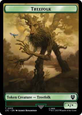 Magic: The Gathering - Commander: The Lord of the Rings: Tales of Middle-earth - Treefolk // Food (0009) Double-Sided Token - Token - Normal