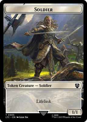 Magic: The Gathering - Commander: The Lord of the Rings: Tales of Middle-earth - Soldier // Food (0010) Double-Sided Token - Token - Normal