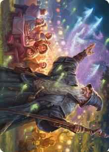 Magic: The Gathering - Art Series: Universes Beyond: The Lord of the Rings: Tales of Middle-earth - Gandalf, Friend of the Shire Art Card - Special - Normal