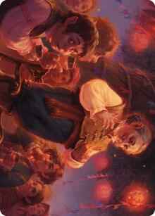 Magic: The Gathering - Art Series: Universes Beyond: The Lord of the Rings: Tales of Middle-earth - Bilbo, Retired Burglar Art Card - Special - Normal