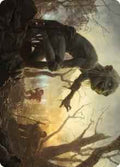 Magic: The Gathering - Art Series: Universes Beyond: The Lord of the Rings: Tales of Middle-earth - Smeagol, Helpful Guide Art Card - Special - Normal