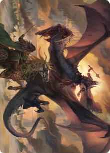 Magic: The Gathering - Art Series: Universes Beyond: The Lord of the Rings: Tales of Middle-earth - Witch-king, Bringer of Ruin Art Card - Special - Normal