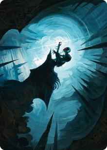Magic: The Gathering - Art Series: Universes Beyond: The Lord of the Rings: Tales of Middle-earth - Gollum, Patient Plotter Art Card - Special - Normal