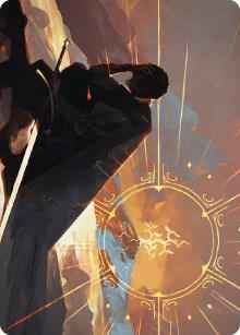 Magic: The Gathering - Art Series: Universes Beyond: The Lord of the Rings: Tales of Middle-earth - Aragorn, the Uniter Art Card - Special - Normal