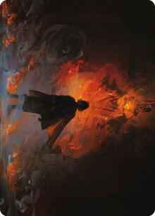 Magic: The Gathering - Art Series: Universes Beyond: The Lord of the Rings: Tales of Middle-earth - Pippin, Guard of the Citadel Art Card - Special - Normal