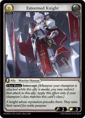 Grand Archive TCG - 2023 Demo Deck - Esteemed Knight - 12 - Normal