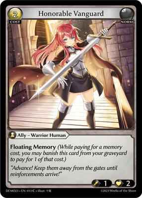 Grand Archive TCG - 2023 Demo Deck - Honorable Vanguard - 13 - Normal
