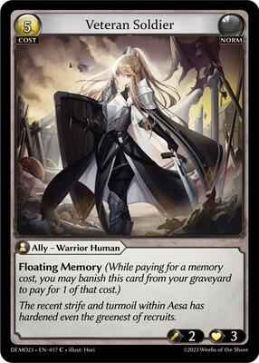 Grand Archive TCG - 2023 Demo Deck - Veteran Soldier - 17 - Normal