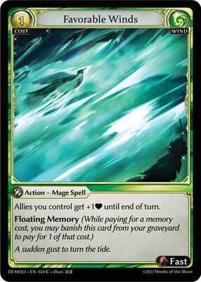 Grand Archive TCG - 2023 Demo Deck - Favorable Winds - 24 - Normal