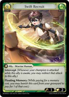 Grand Archive TCG - 2023 Demo Deck - Swift Recruit - 27 - Normal