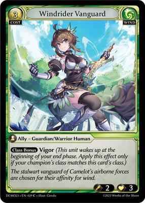 Grand Archive TCG - 2023 Demo Deck - Windrider Vanguard - 29 - Normal