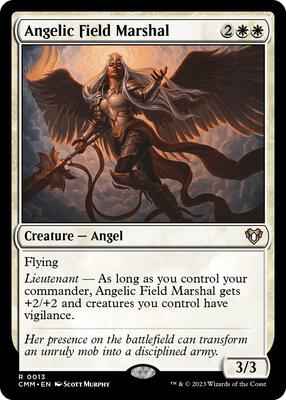 Magic: The Gathering - Commander Masters - Angelic Field Marshal - Normal (JAPANESE)