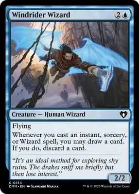 Magic: The Gathering - Commander Masters - Windrider Wizard - Normal