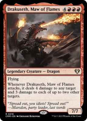 Magic: The Gathering - Commander Masters - Drakuseth, Maw of Flames - Normal (JAPANESE)