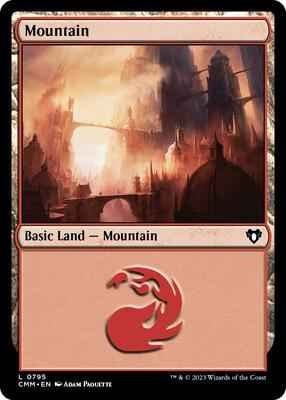 Magic: The Gathering - Commander Masters - Mountain (0795) - Normal