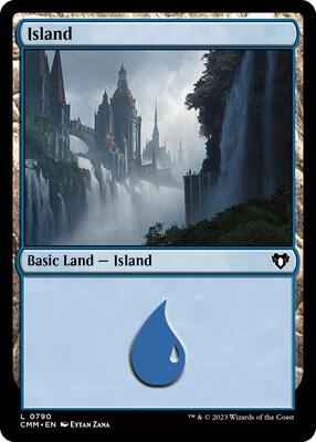 Magic: The Gathering - Commander Masters - Island (0790) - Normal