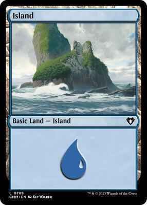 Magic: The Gathering - Commander Masters - Island (0789) - Normal